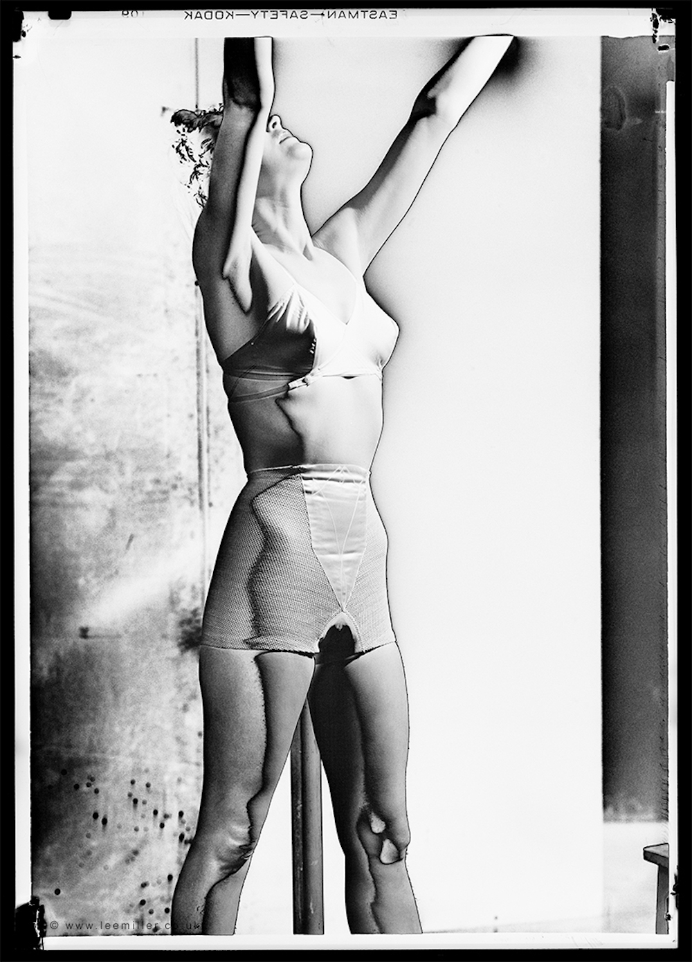Corsetry, Solarised Photographs, Vogue Studio, London, England, 1942 by Lee Miller Gallery. © Lee Miller Archives