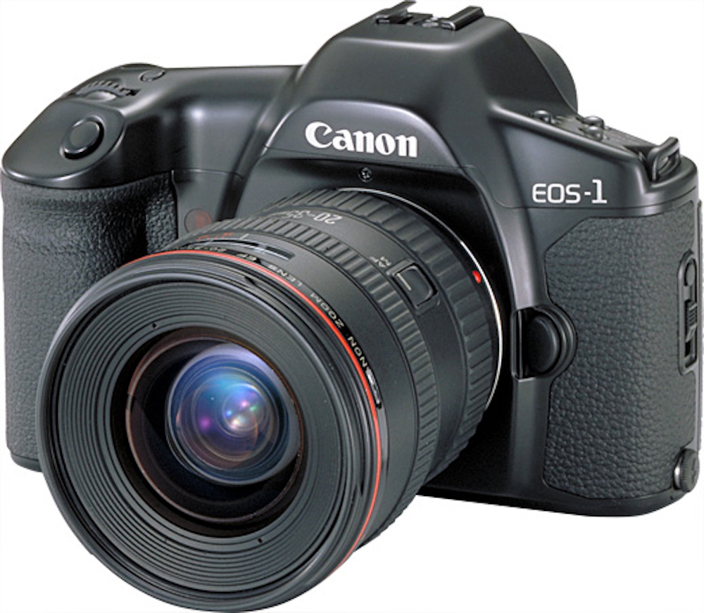 The pro EOS-1 SLR launched in 1989