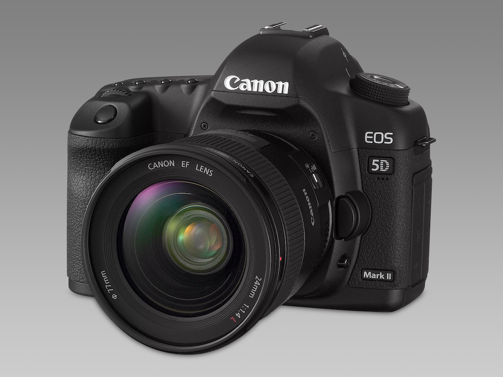 The groundbreaking EOS 5D Mark II with a 24mm lens