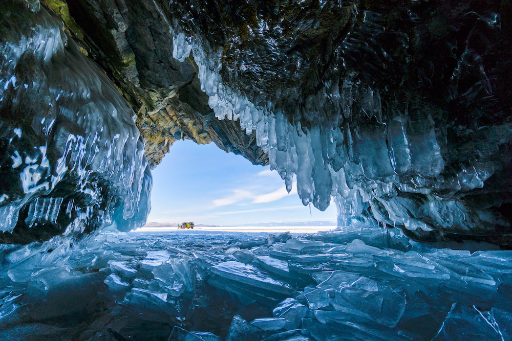 Ice cave, Lake Baikal, Russia. © Sabrina Inderbitzi/World Nature Photography Awards 2021