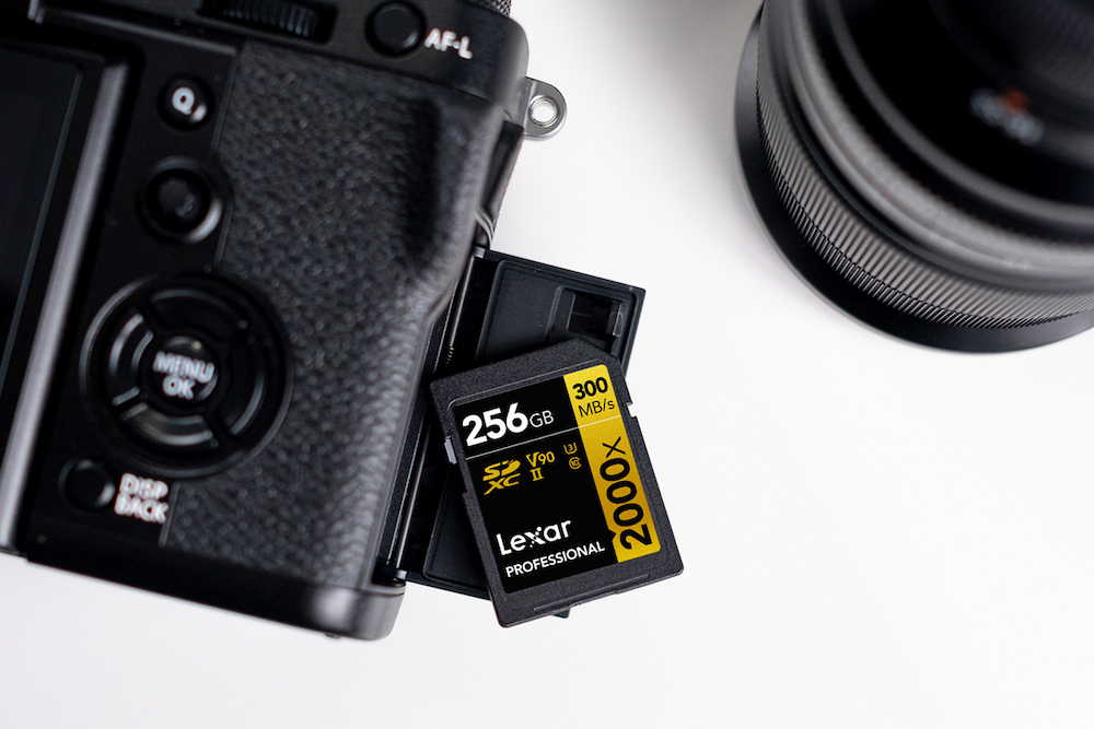 Lexar Professional 2000x SDHC:SDXC UHS-II Memory Card GOLD Series in the new 256GB capacity