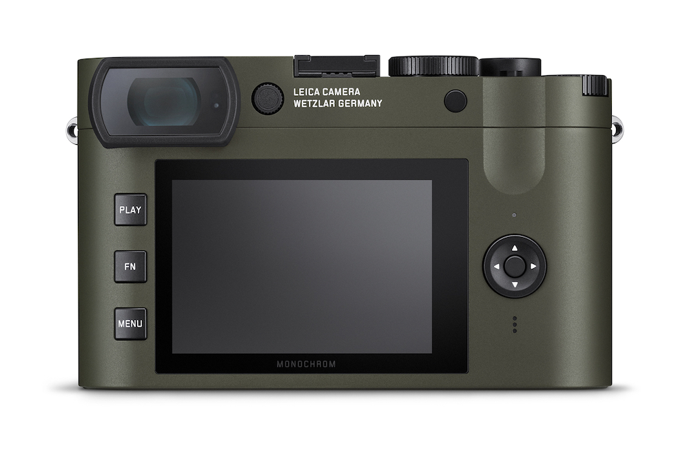 Rear of the Leica Q2 Monochrom Reporter with its 3-inch touchscreen