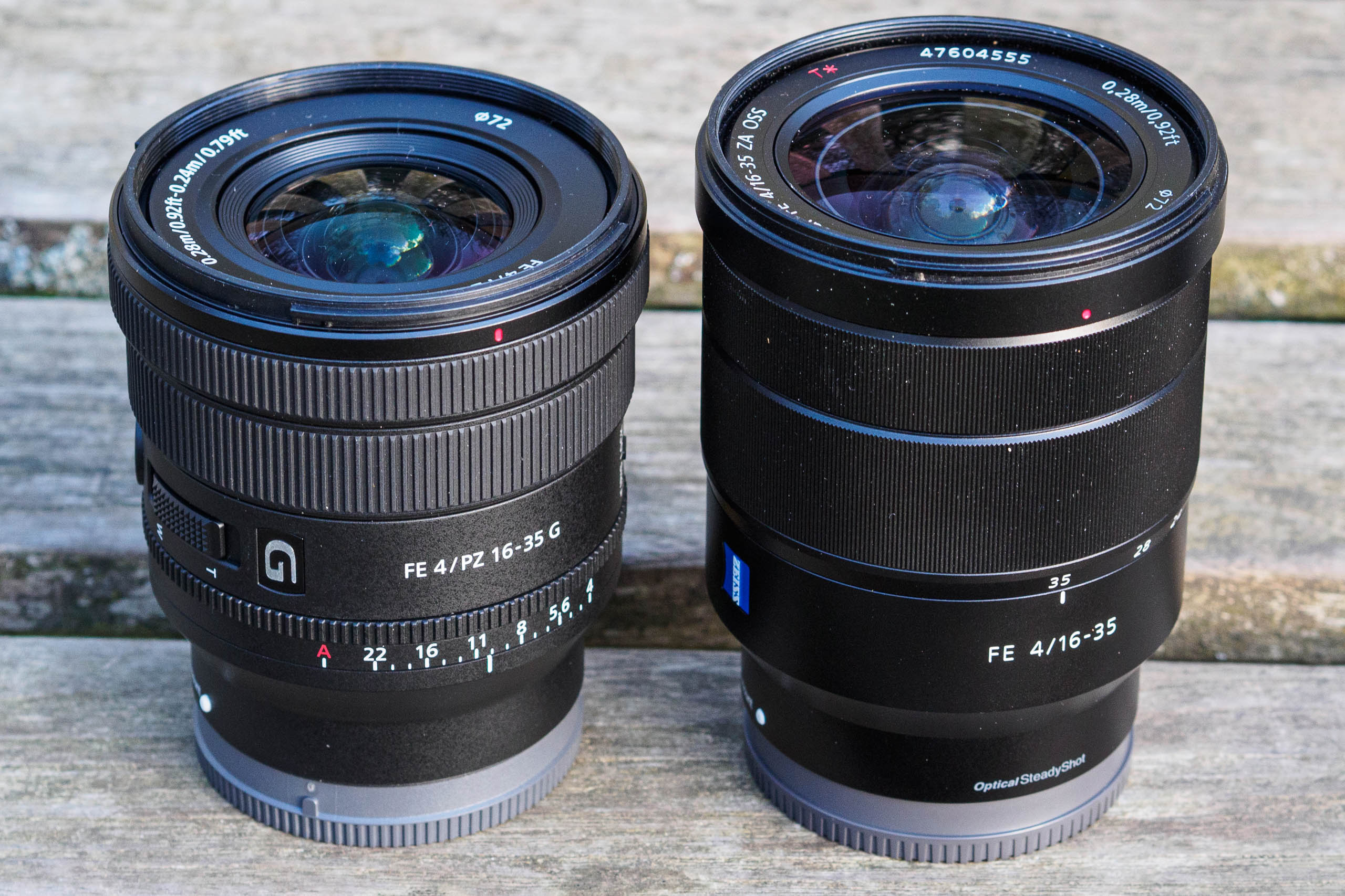 Sony 16-35mm F4 lenses compared