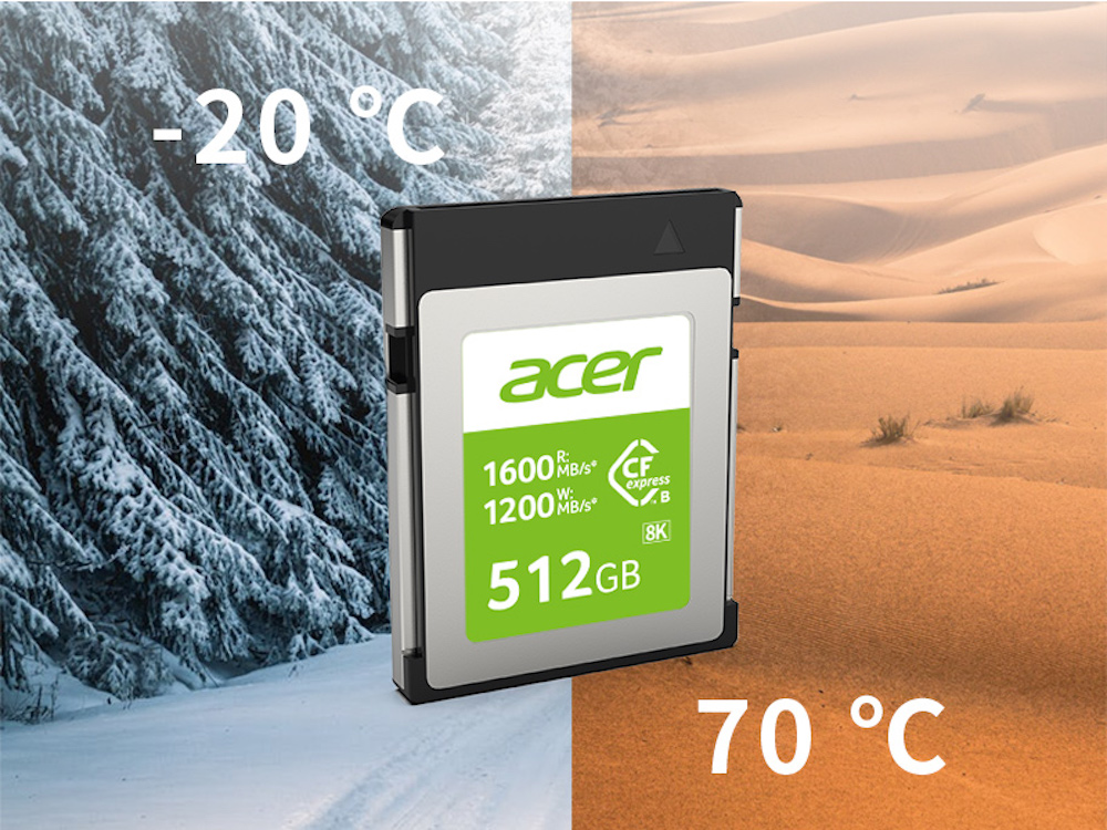 The Acer cards operate in a wide temperature range