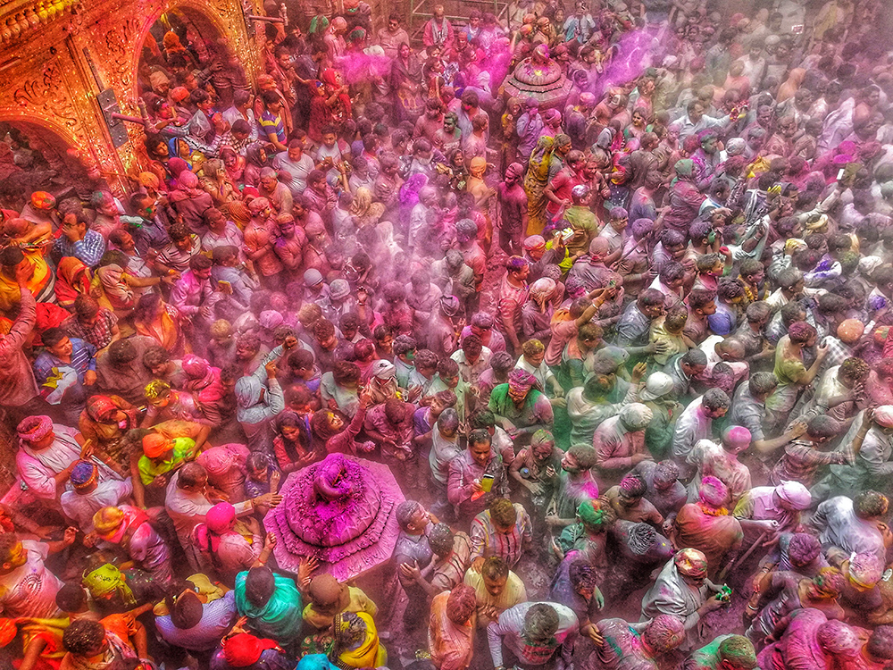 Festival of Colors by Azim Khan Ronnie, 1st Place Winner, Travel/Adventure & Transportation category, 2021 Mobile Photography Awards. © Azim Khan Ronnie
