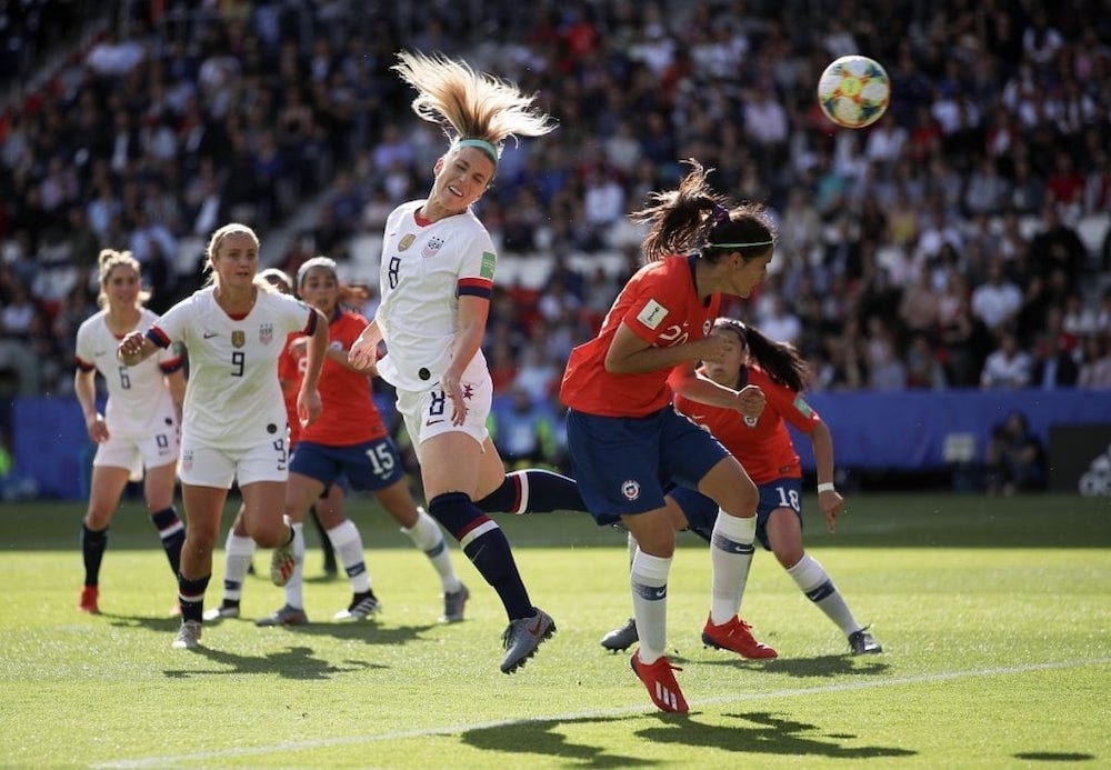 USA v Chile at the 2019 Women's World Cup. © Molly Darlington/AMA Photos