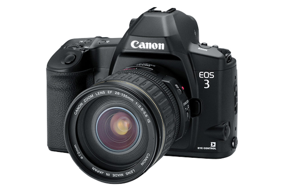The Canon EOS-3 included a 45-point, eye-controlled AF system