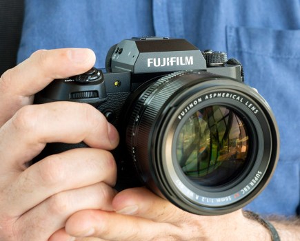 Fujifilm XF 56mm F1.2 R APD mounted to Fujifilm X-H2