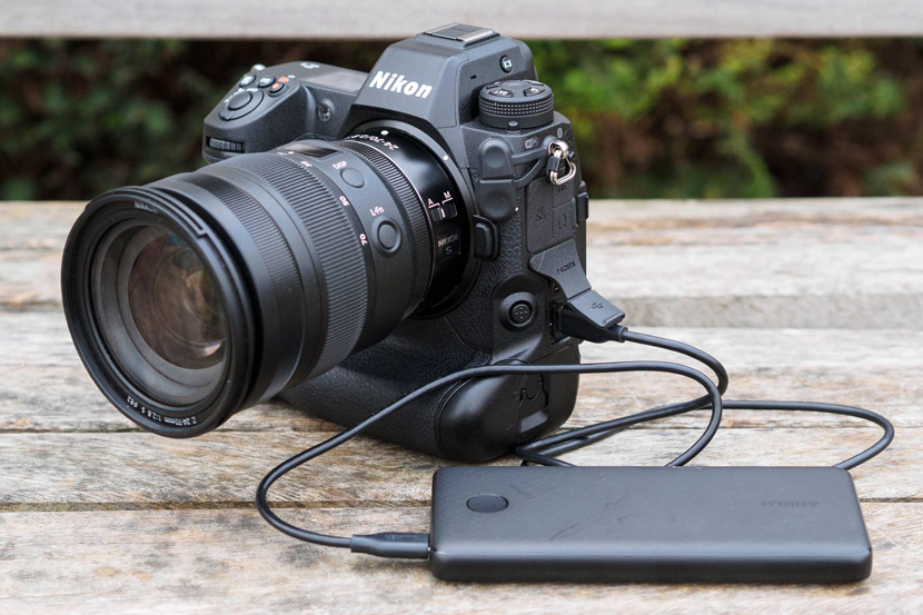 The power bank is used for charging the camera