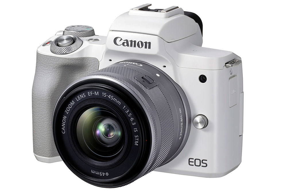 Best travel cameras and holiday cameras: Canon EOS M50 Mark II with 15-45mm lens