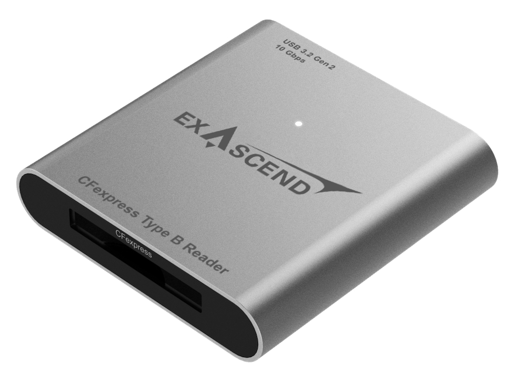 Exascend's current CFexpress Type B card reader operates at 10Gbps