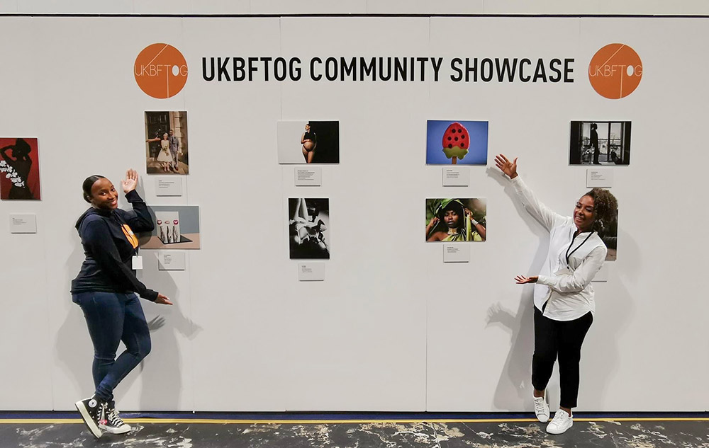 ap awards 2022 winner Jemella and UKBFTOG colleague Denise Maxwell open their exhibition at The Photography Show 2021