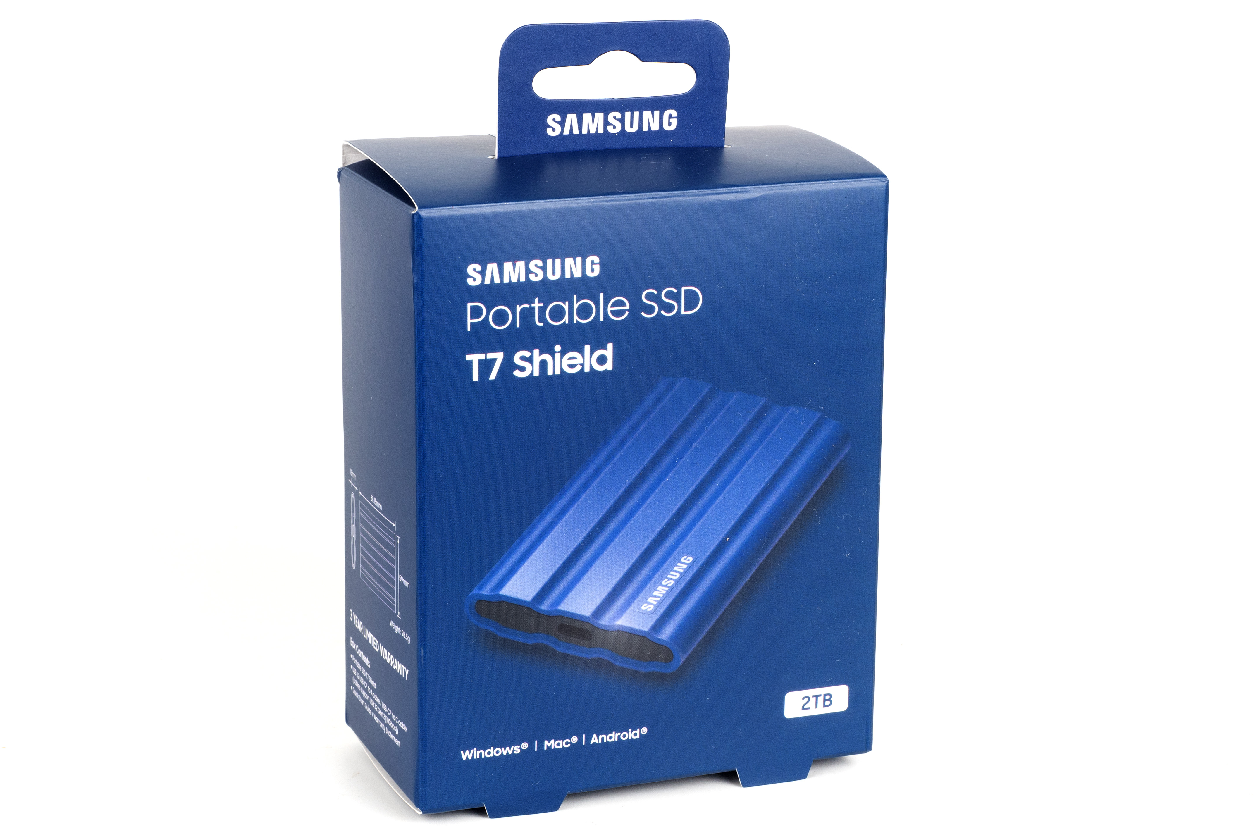 Samsung Portable SSD T7 Shield packaging