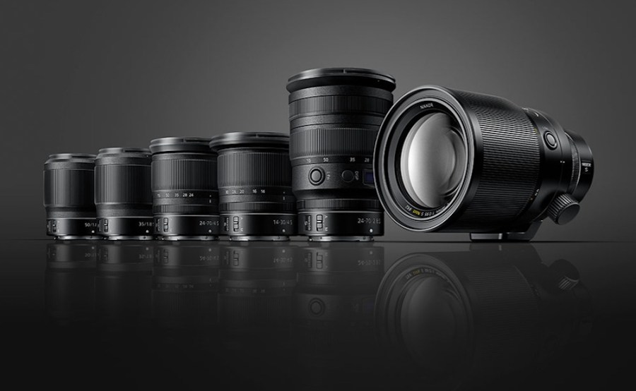 Some of Nikon's Z-series Nikkor lenses