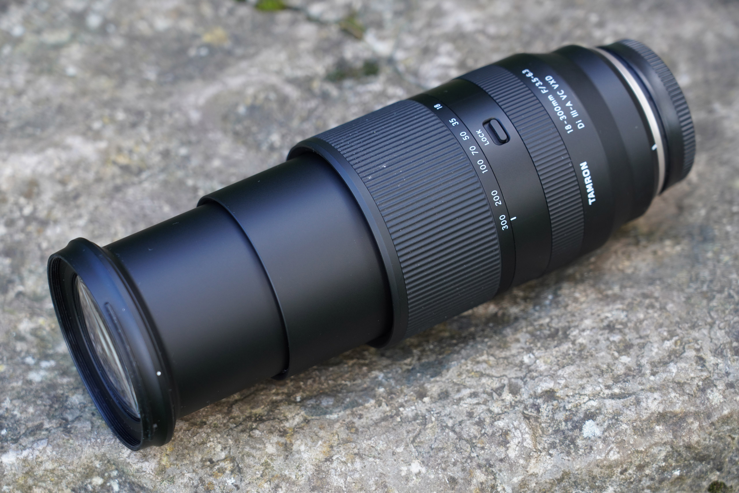 Tamron 18-300mm F/3.5-6.3 Di III-A VC - full zoom lens extended
