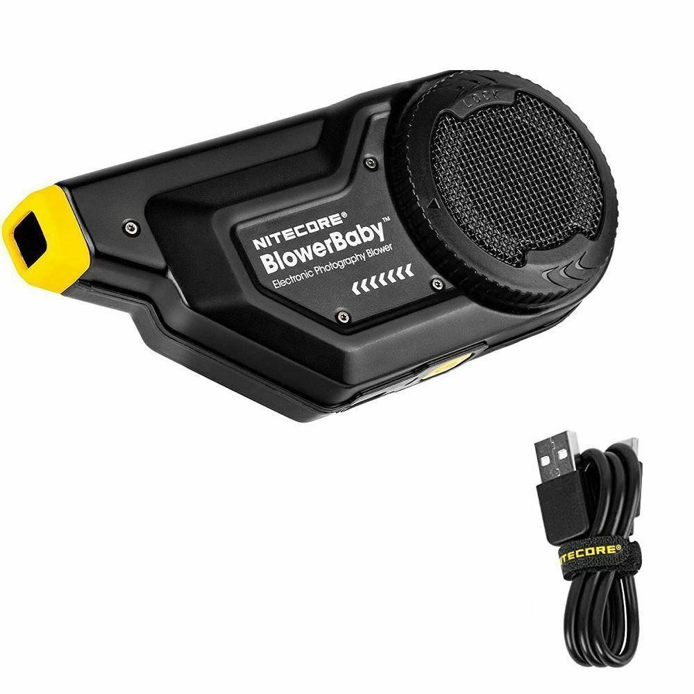 The Nitecore BlowerBaby comes with a USB-C charging cable