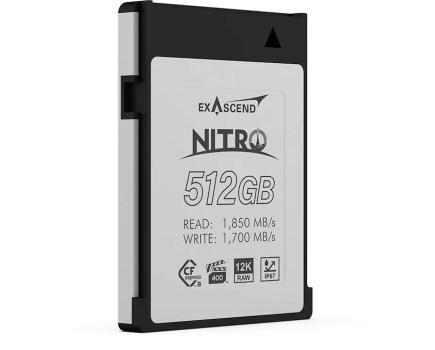 The Nitro CFexpress 512GB card from Exascend