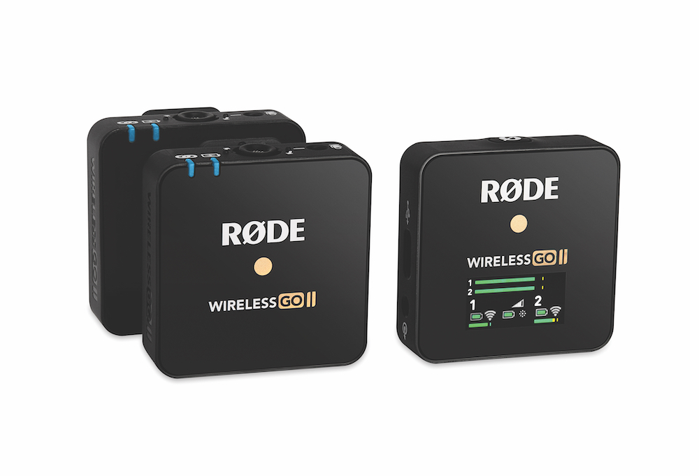 The RØDE Wireless Go II has a 200m range and up to seven hours of battery life 