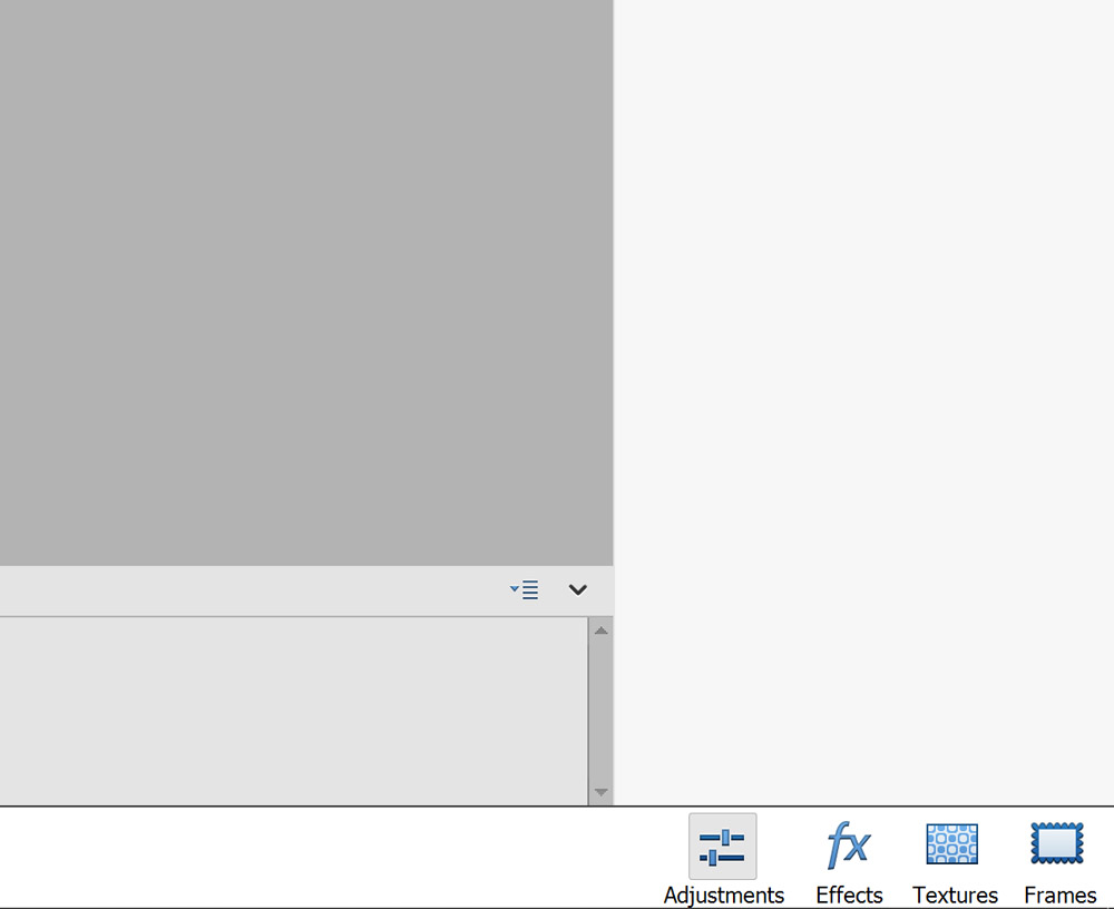 Adobe Photoshop Elements - Bottom right