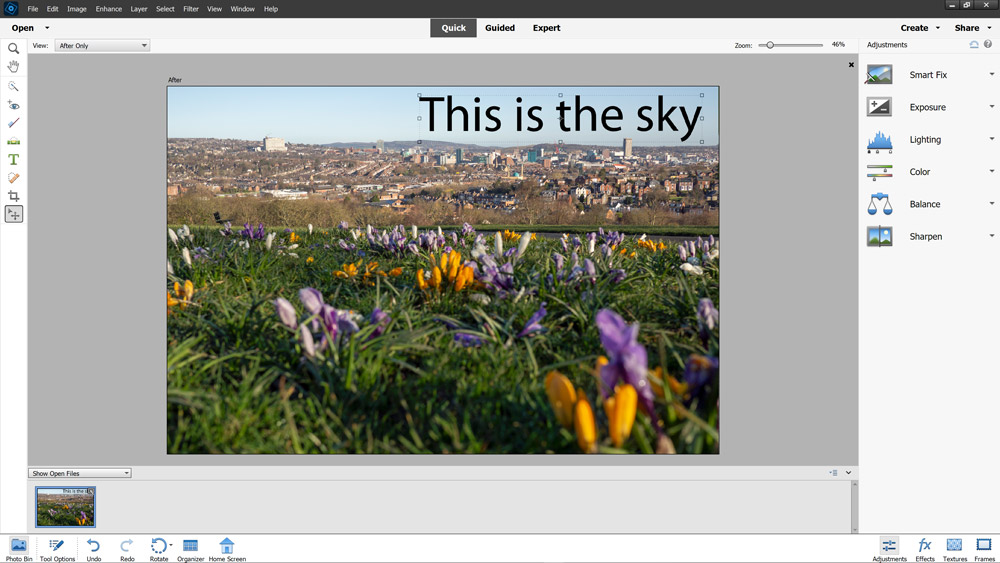 Adobe Photoshop Elements - Quick Mode