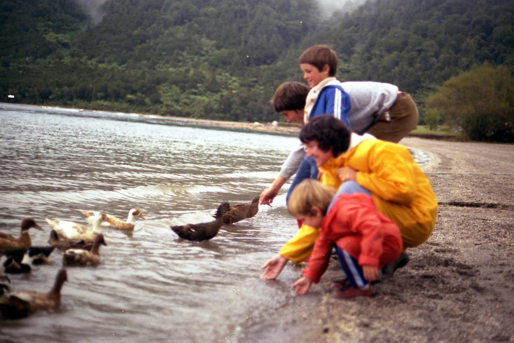 This family photo means a lot to me, but most likely nothing to you, the photo is mostly out of focus, but captures a fun looking family moment. Photo: Stephen Waller, 1983