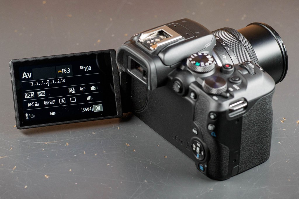 Cano EOS R10 fully articulated screen