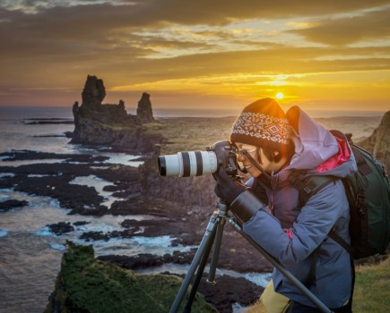 Beautiful landscape at sunset, Londrangar, Snaefellsnes Peninsula, Iceland, Credit: Arctic Images, Getty Images