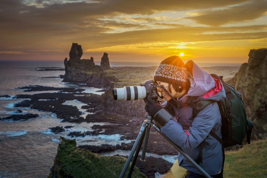 Beautiful landscape at sunset, Londrangar, Snaefellsnes Peninsula, Iceland, Credit: Arctic Images, Getty Images