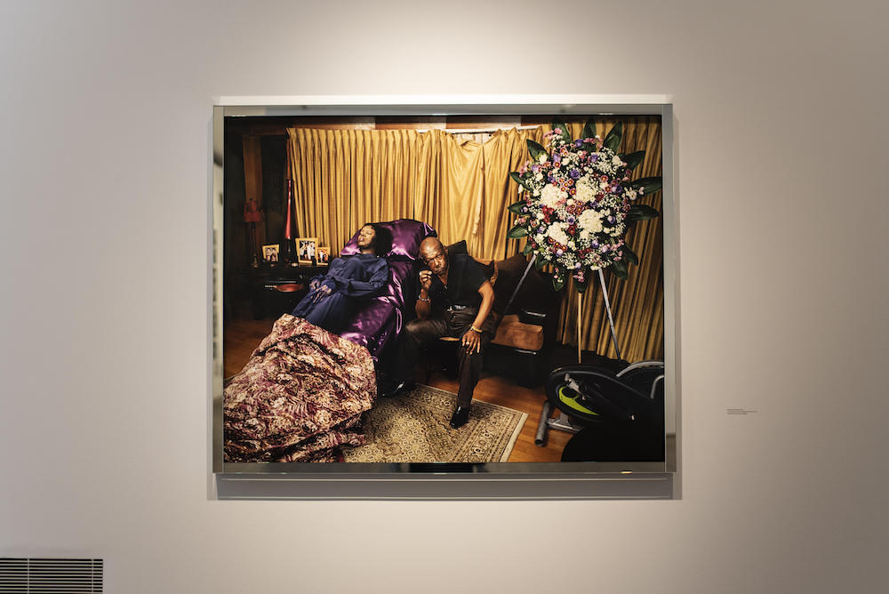 Installation image of the Deutsche Borse Photography Foundation Prize 2022 winner Deana Lawson at The Photographers' Gallery, London