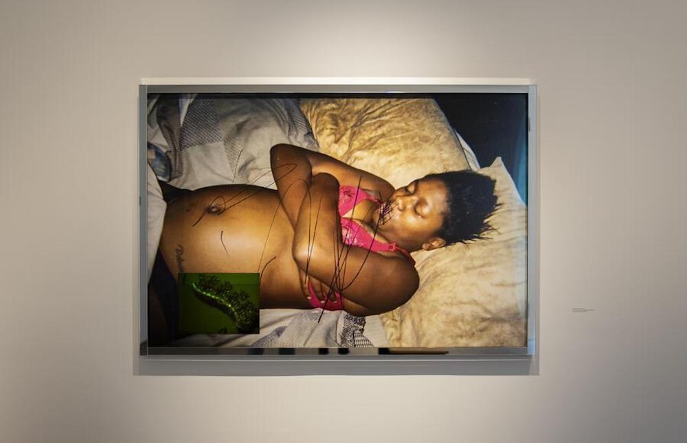 Installation image of the Deutsche Borse Photography Foundation Prize 2022 winner Deana Lawson at The Photographers' Gallery, London