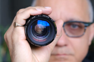 Keith De Mendonca holding favourite lenses