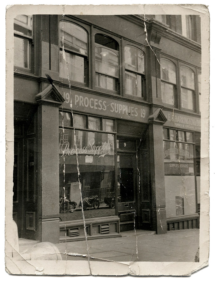 This snapshot from 1935 shows how little the frontage of the building (which is listed), has changed in nearly 100 years. Photo: Willes Family  Process Supplies