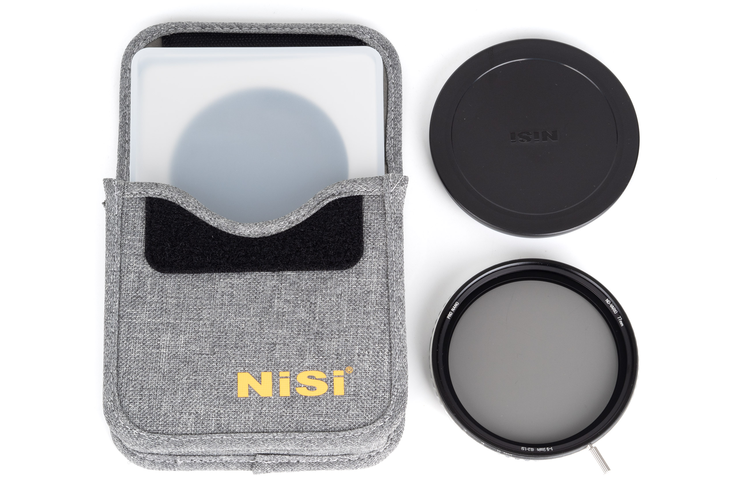 NiSi True Color ND-Vario 1-5 stops kit contents
