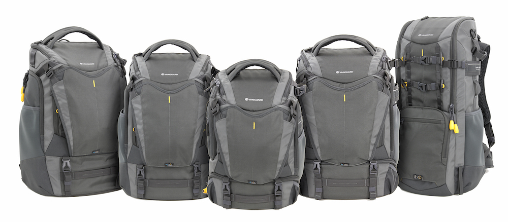 The full Vanguard Alta Sky Collection of camera bags and backpacks