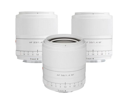 Viltrox's 23mm, 33mm and 56mm F1.4 Fujifilm X-mount lenses are available in limited editions in white or red