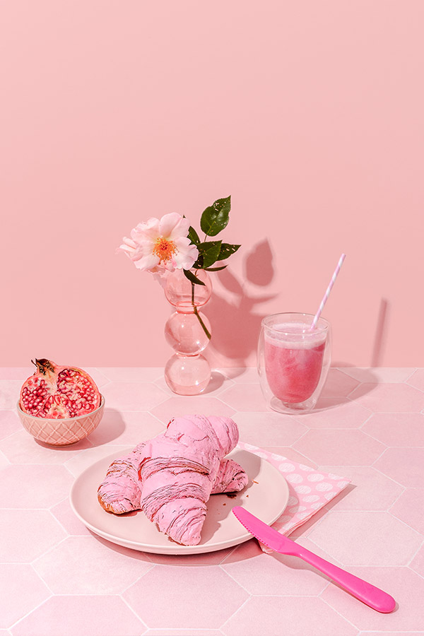 Pink Breakfast. using colour in photography