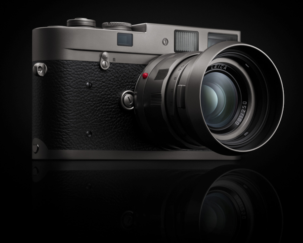 A beauty shot of one of the Leica M-A 'Titan' sets, which have an RRP of £18,000 each