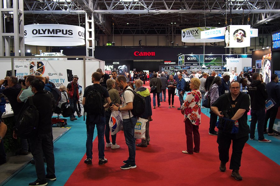 A view of part of The Photography Show at a previous event at the NEC