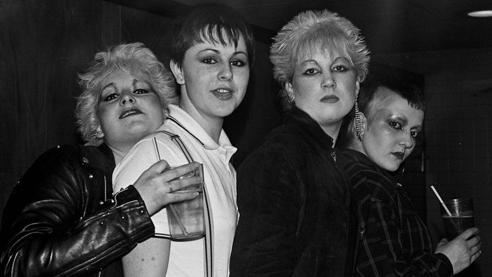 Punk and skinhead girls at a gig, 1981. Clare Muller/Museum of Youth Culture