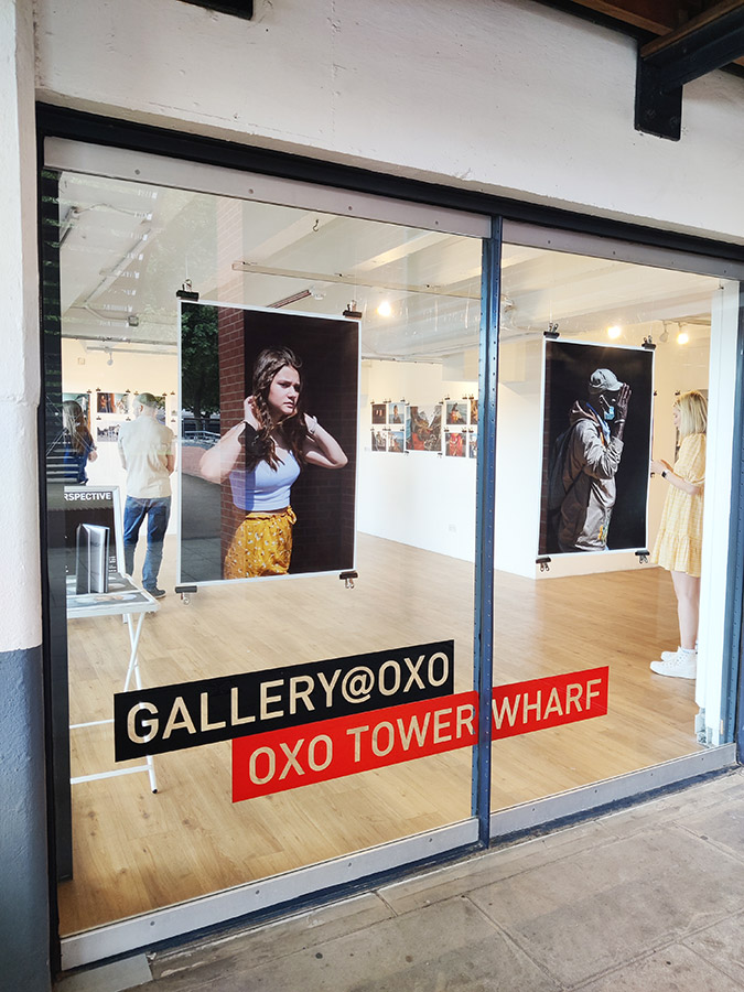 University of Gloucestershire degree show gallery window