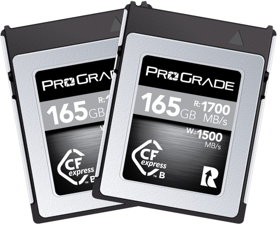 ProGrade Digital's new 165GB CFexpress Type B memory card