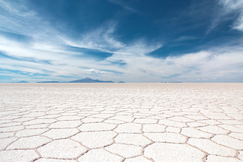 Salar the Uyuni, Bolivia, is the world's largest salt flat