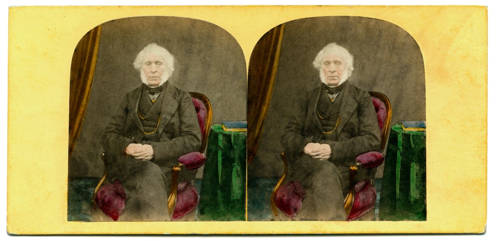 Sir David Brewster stereocard by John Moffat. Courtesy, The Brian May Archive of Stereoscopy Collection