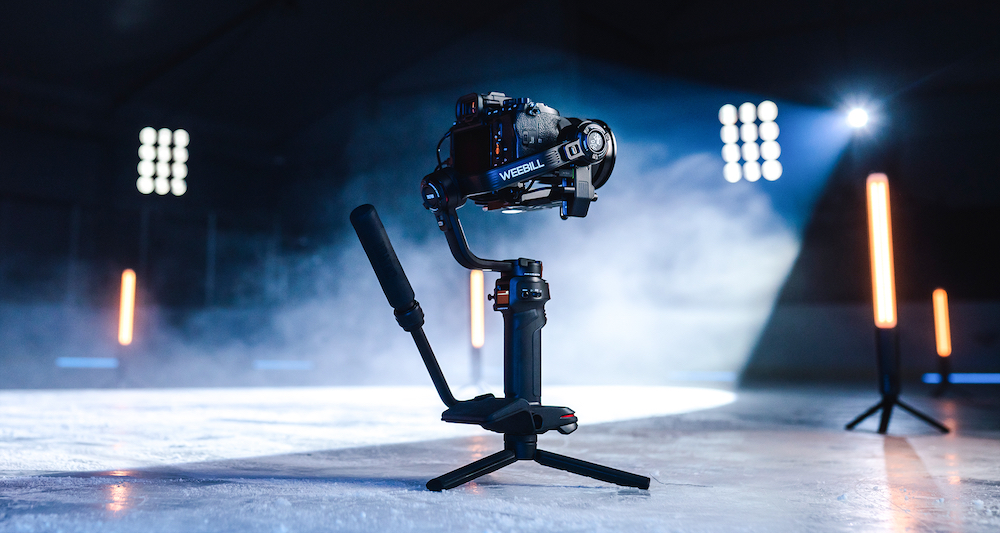 The Zhiyun WEEBILL 3 gimbal features a built-in mic, LED light and battery