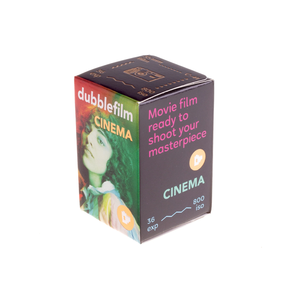 The packaging dubs Dubblefilm Cinema as 'Movie film ready to shoot your masterpiece'