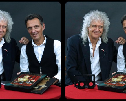 Two of the key drivers behind International Stereoscopy Day - Brian May (left) and Denis Pellerin (right)
