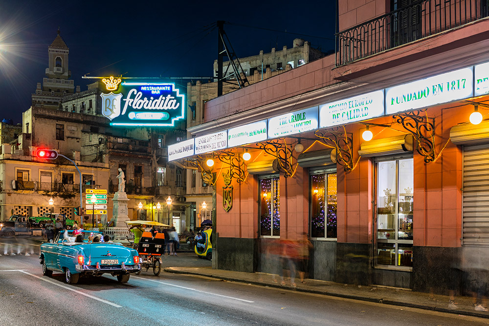 El Floridita Bar in Havana, another big seller for Kav. Image: Kav Dadfar travel photography career
