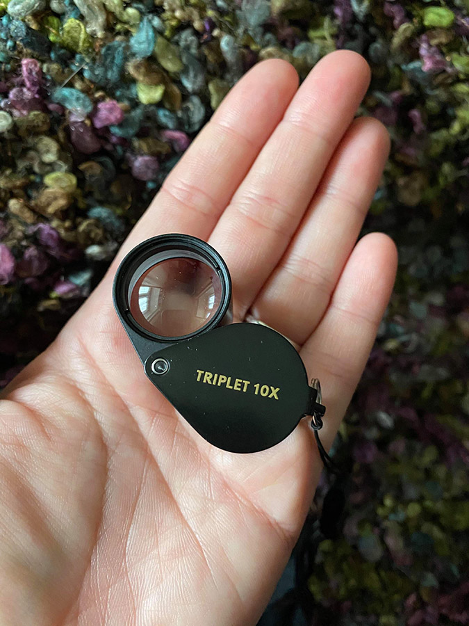 Gem’s Triplet hand lens/loupe for macro smartphone photography