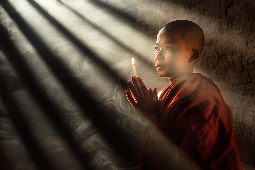 David Lazar young monk in natural light