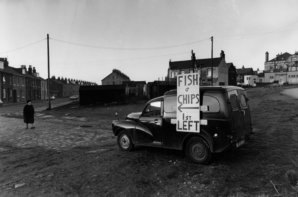Fish 'n' chip van, Otley Road, Bradford. Ian Beesley explained, 'The chip shop owner told me he had to fire one of his assistants because he kept parking the van the wrong way round.' © Ian Beesley